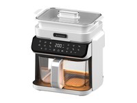 Friteuse à air visuelle multifonction à écran tactile de 5,5 L grande capacité pour cuisine d'hôtel avec panier en verre – Fournitures en gros