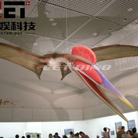 Modèle réaliste de dinosaure Pterodactyle de forêt tropicale, modèle animatronique de dinosaure pour parc, modèles animatroniques de dinosaures simulés
