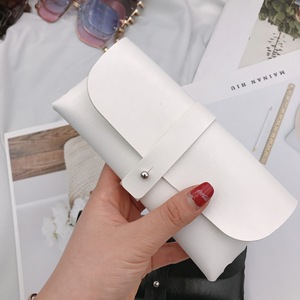 กล่องใส่แว่นตาหนังนิ่มทรงสี่เหลี่ยมผืนผ้าสีดำสีขาวสไตล์เรียบง่าย 8-8.9 นิ้วอุปกรณ์เสริมแว่นตา - Product Image 2