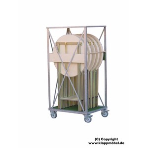 Carrello per il trasporto di 10 tavoli alti SKY o GALAXY - Product Image 1