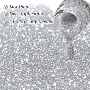 High Reflective Super Shiny Crushed Diamond Nail Gel Polish Sparkling Glitter Nail Art Gel for Manicure Salon Wholesale - Product Image 3