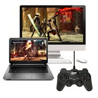 Manette de jeu filaire USB PC850 en gros avec poignée vibrante Joystick pour PC et accessoires de console pour jouer à des jeux