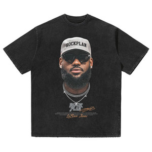 [Colección Star] <span class=keywords><strong>Camiseta</strong></span> de Manga Corta 100% Algodón, Corte Holgado, Estilo Retro Americano, Curry, Paul George, MJ Irving, Rose, Harden, para Hombre - Product Image 5