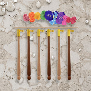 Ago da Lavoro a Maglia Fatto a Mano in Faggio Sostenibile per Uso Quotidiano, con Ricamo Francese, Perline e <span class=keywords><strong>Uncinetto</strong></span> Luneville - Product Image 3