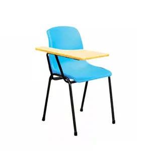 Дешевый цветной пластиковый стул для учебы, письма, чтения, школьного планшета