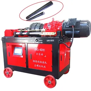 Automatic Rebar Threading Bolt And Nut Making Metal Iron Rod Thread Rolling Machine