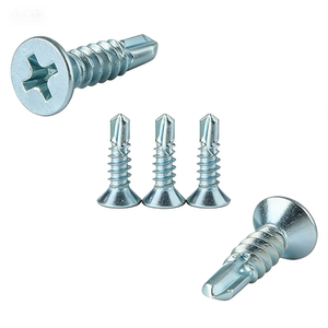 Tornillos Autoperforantes <span class=keywords><strong>de</strong></span> Cabeza Avellanada, Recubiertos <span class=keywords><strong>de</strong></span> Zinc, Azul Blanco, para Materiales <span class=keywords><strong>de</strong></span> Construcción - Product Image 4