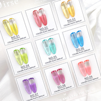 9 couleurs Pat peinture Gel vernis Palette ensemble Nail Art épais Pat Ombre Gel peinture utilisé pour dégradé ongles estampage motif