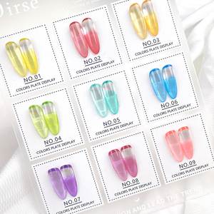 Set de 9 <span class=keywords><strong>Colores</strong></span> de Esmalte en Gel <span class=keywords><strong>para</strong></span> <span class=keywords><strong>Uñas</strong></span>, Paleta de Gel Grueso <span class=keywords><strong>para</strong></span> Arte de <span class=keywords><strong>Uñas</strong></span>, Pintura en Gel Ombre <span class=keywords><strong>para</strong></span> Estampado y Degradado de <span class=keywords><strong>Uñas</strong></span> - Product Image 2