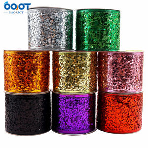 Paillettes colorate, tessuto a rete, nastro increspato, nastro decorativo per feste come natale, pasqua, san valentino, ecc - Product Image 2