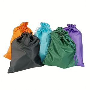 Sac de rangement personnalisable en satin avec cordon de serrage pour perruques, sous-vêtements, chaussures, sacs anti-poussière, sac cadeau avec ruban - Product Image 2