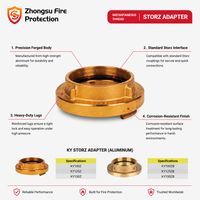 Adaptateur Storz d'usine pour la lutte contre les incendies, série KY, connecteur mâle Storz, raccord de tuyau d'incendie Storz en aluminium et laiton