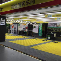 Dalles de drainage modulaires en plastique robustes, emboîtables, en PP, écologiques et durables pour station de lavage automobile professionnelle
