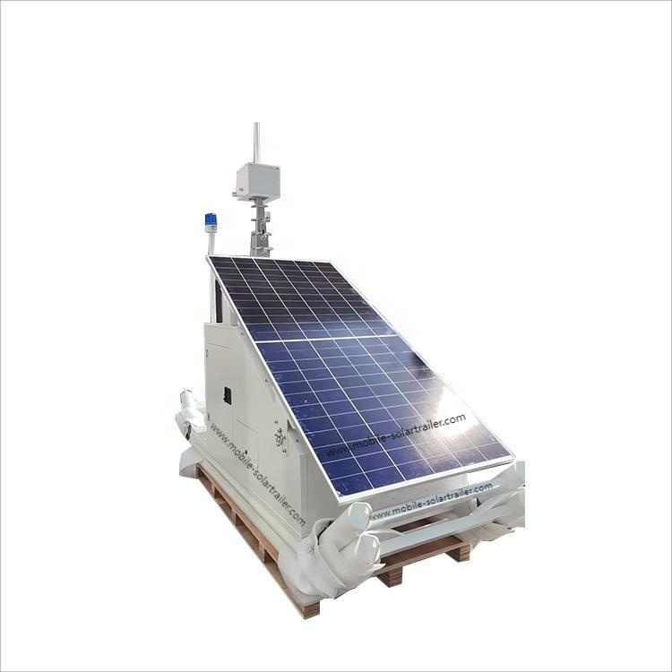 Energy Storage Stabilization Skid Mounted Mobile Solar Power Systems Trailers for Exhibition
