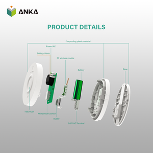 <span class=keywords><strong>Détecteur</strong></span> <span class=keywords><strong>de</strong></span> <span class=keywords><strong>fumée</strong></span> photoélectrique filaire et <span class=keywords><strong>sans</strong></span> <span class=keywords><strong>fil</strong></span> RF <span class=keywords><strong>interconnecté</strong></span> Activfire AS3786 Australie avec télécommande, alarme 85 dB, blanc ABS - Product Image 6