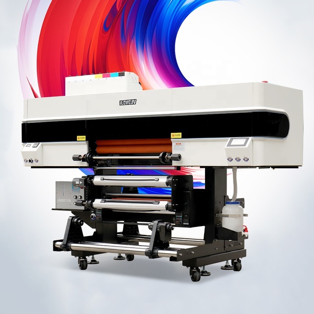 ILOVEUV New 60cm Automatic Crystal Label UV DTF Inkjet Printer with Gold Foil 4head I3200 High-Speed UV Stamping Printer