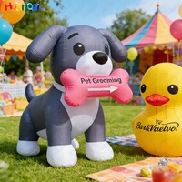 Mascotte publicitaire gonflable personnalisée en forme de canard jaune, danseur d'air, pour événements extérieurs