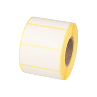 Taille personnalisée blanc vierge 50*25mm étiquette d'expédition thermique rouleau d'étiquette de code à barres