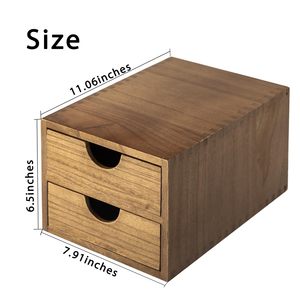 Support de rangement rectangulaire en bois pour dosettes de café K-cup, tiroir de rangement pour petites surfaces, organisateur de comptoir pour café et thé - Product Image 4