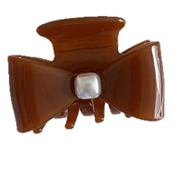 Liwu coréen acide acétique perle écologique géométrique épingle à cheveux doux lumineux élégant Simple accessoire de cheveux élégant arc cheveux griffe