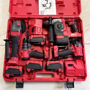 Kit de Herramientas Eléctricas 4 en 1 de Alta Calidad, Batería de Iones de Litio de 18V, Incluye Amoladora, Llave de Impacto, <span class=keywords><strong>Taladro</strong></span> y Destornillador, OEM - Product Image 6