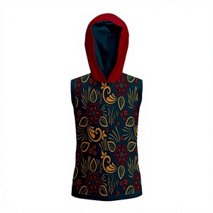 Sweat à capuche d'échauffement léger sans manches pour l'été, vêtements d'entraînement personnalisés pour les équipes et clubs de baseball, 100% polyester - Product Image 1