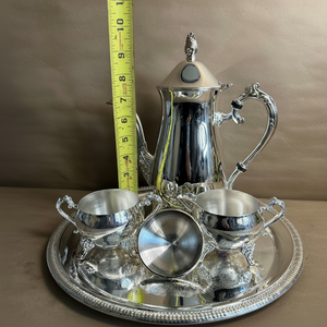 Ensemble de théière en acier inoxydable poli nouveau Style gravé Design théière à café verres de haute qualité Pot cuisine d'hôtel de luxe - Product Image 1