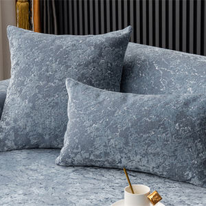 Cojín de sofá <span class=keywords><strong>azul</strong></span> de terciopelo en relieve Universal para todas las estaciones, fundas de sofá Jacquard antideslizantes gruesas suaves y cálidas para el hogar moderno - Product Image 5