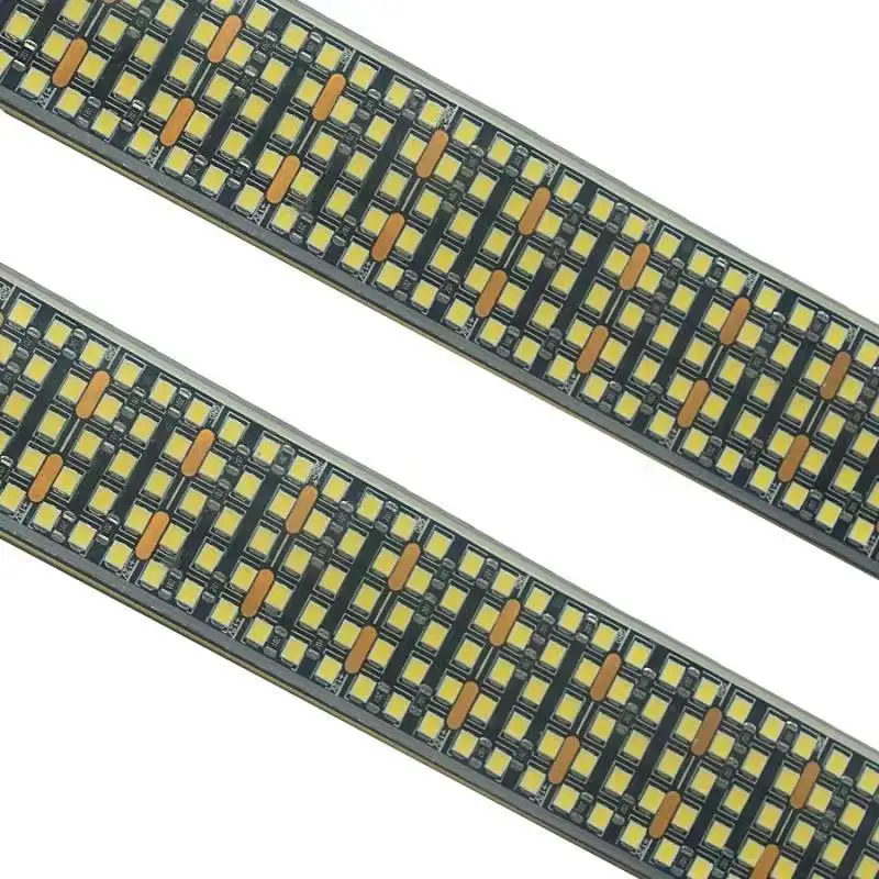 Haute puissance haute Cri 95 Double rangée flexible 5 rangées led bandes blanc P68 étanche 12V 24V smd 2835 5630 5730 Led bande lumineuse