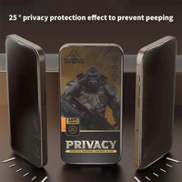 Verre trempé mobile Super X ESD pour iPhone 15 16 Pro Max Protections d'écran de confidentialité pour iPhone 14 13 12 11 Pro Max