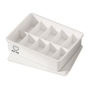 <b>Clothes</b> Organizer Drawer <b>Storage</b> Box With Lid Rectangle White Cream Blue Pink Sock Underwear Panty Organizer For Home Dormitory - Product Image 5