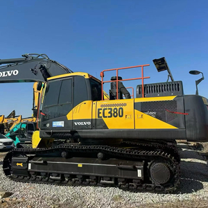 Excavadora de cadenas Volvo EC380 38T usada de segunda mano original |   Excavadora Compacta Fabricada en Suecia con Accesorio de Retroexcavadora - Product Image 1