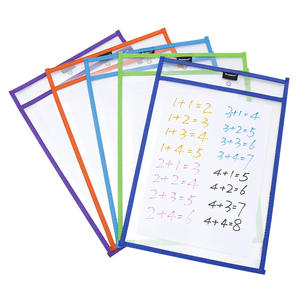 High Quality Supplies <b>for</b> Office/<b>School</b>/Classroom/Children Reusable Sleeves Dry Erase Pocket, Wet and Dry Erasable Pocket - Product Image 2