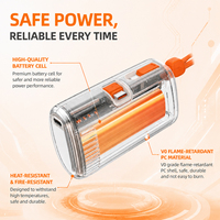 Mini chargeur de poche 5000mAh 22.5W PD à charge rapide, prise Type-C rétractable intégrée, alimentation portable avec support, LOGO personnalisé