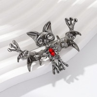Broche de Murciélago de Halloween, Pin de Alta Gama, Accesorio para Mujer, Joyería