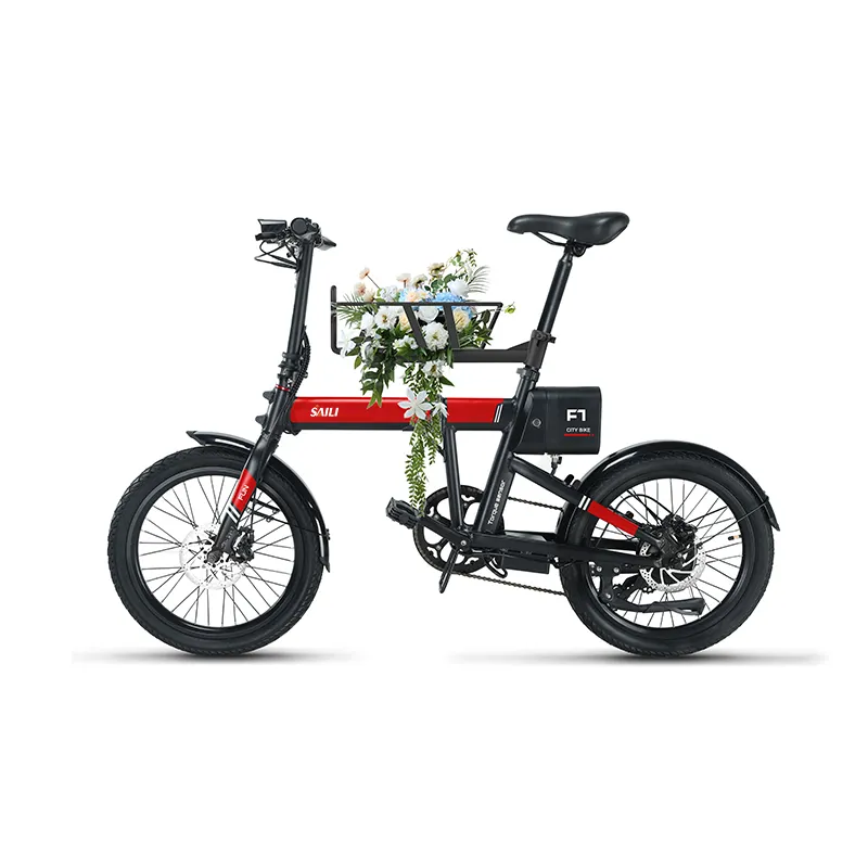 S7 Folding Fast Electric Dirt Bike Torque Sensors 250W 10.5Ah 36V Mountain City Road Electric Cargo Bike
