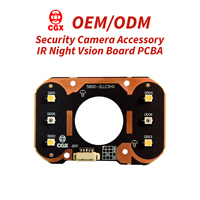 Accessoire de caméra de sécurité 3000-3500K 850nm 940nm, panneau PCBA à double spectre infrarouge + lumière blanche, vision nocturne IR