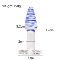 Ninghao Plug anal en verre cristal pour femmes, Plugs anaux, Godemiché pour pénis et anus, Jouets sexuels pour adultes, Jouets sexuels gays, Cadeaux pour amoureux