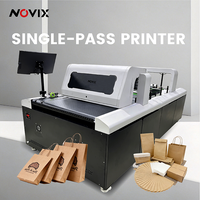 Imprimante numérique haute vitesse Renovix Professional SP850 CMYK à passage unique pour l'impression jet d'encre sur carton, sacs en papier, boîtes à pizza