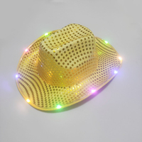 UL4200A nuovo paillettes led popolare Cowboy molti cappello di colore per Back to School performer adulti