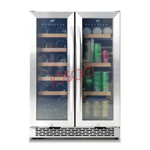Refrigerador comercial Champagne para exterior, refrigerador embutido para refrigerantes, refrigerador para bebidas energéticas, mini refrigerador para hotéis