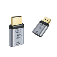 Adaptor JMAX USB C ke HDTV Mendukung 4K 60Hz Definisi Tinggi Adaptor Tipe-C Female ke DP Male Adaptor Mini DP