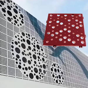 Decorative Aluminum Perforated External <strong>Cladding</strong> Aluminum Metal Mesh Exterior Curtain Wall <strong>Cladding</strong> - Product Image 1