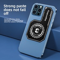 Refroidisseur de téléphone portable à semi-conducteurs avec chambre à vapeur, amplificateur latéral de refroidissement, plaque de dissipation thermique lavable à aspiration magnétique, accessoires