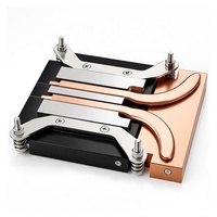 Mini Pc CPU Cooler dissipateur thermique en cuivre avec aileron en aluminium profil bas refroidissement passif pour ordinateur industriel monté en rack