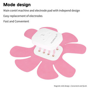 EMS Micro current <span class=keywords><strong>Wireless</strong></span> <span class=keywords><strong>Tens</strong></span> Stimulator Gerät Fitness Bauch muskel <span class=keywords><strong>massage</strong></span> gerät Physiotherapie-Ausrüstung Leder Pink/Braun - Product Image 3