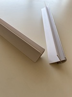 Joints muraux en plastique pvc, 1 pièce, ronds et étanches, joint externe de 10mm, en blanc et chrome, chine