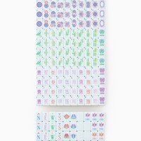 Tuiles de Mahjong Américain en Acrylique Jaune pour 4 Joueurs, Ensemble Haut de Gamme avec Sac de Rangement en Cristal, Jeux de Cartes, Cadeau pour la Maison, Finition Polie à la Main