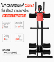 Appareil d'entraînement abdominal pliable en métal et acier pour la zone abdominale et le gainage, équipement de musculation pour la taille, vente en gros