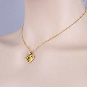 Collar con Colgante de Corazón Chapado en Oro 304 316 TAYCHUNASO con Circonita Cúbica, Joyería Romántica para Uso Diario para Mujer - Product Image 4